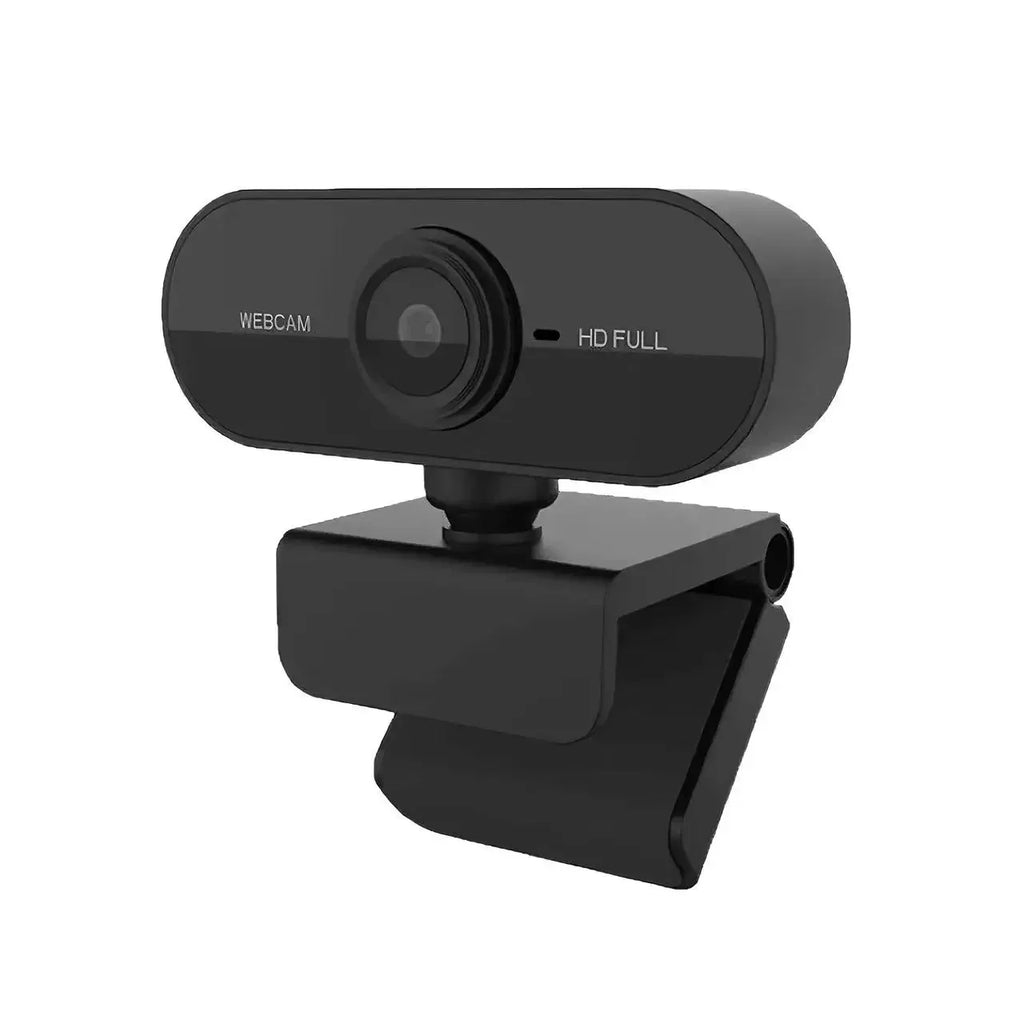 Webcam Full HD 1080p USB Plug-and-Play con microfono integrato e clip rotante