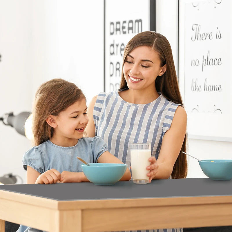 Silicone Table Mat 60X120cm Heat Resistant Dishwasher Safe Non-Slip Kitchen Dining Table Protector  Waterproof Table Placemat