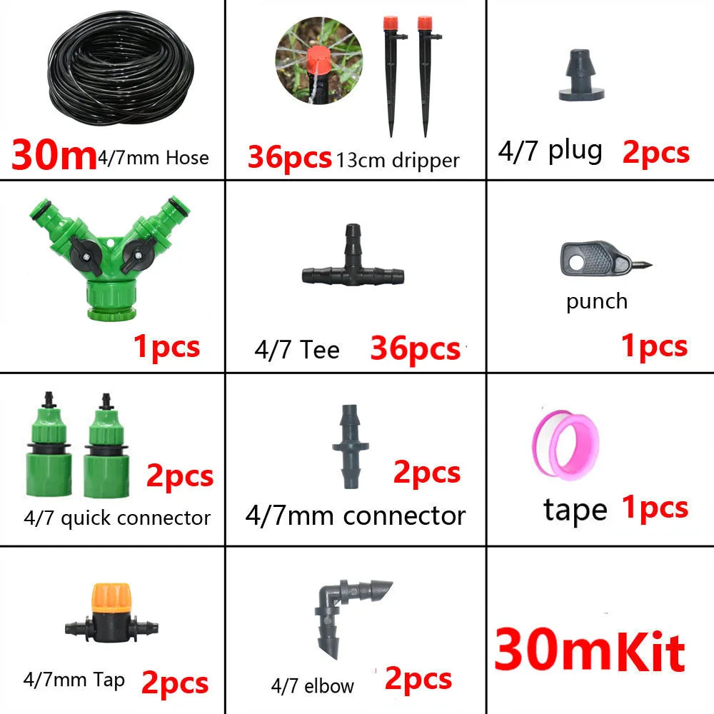 Kit Irrigazione a Goccia 13 cm – Sistema Regolabile per Giardino e Vasi