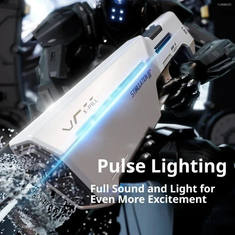 Electric Pulse Water Gun Automatically Sucks Water and Continuously Sprays. Summer Outdoor Game Water Gun Children's Toy Gift