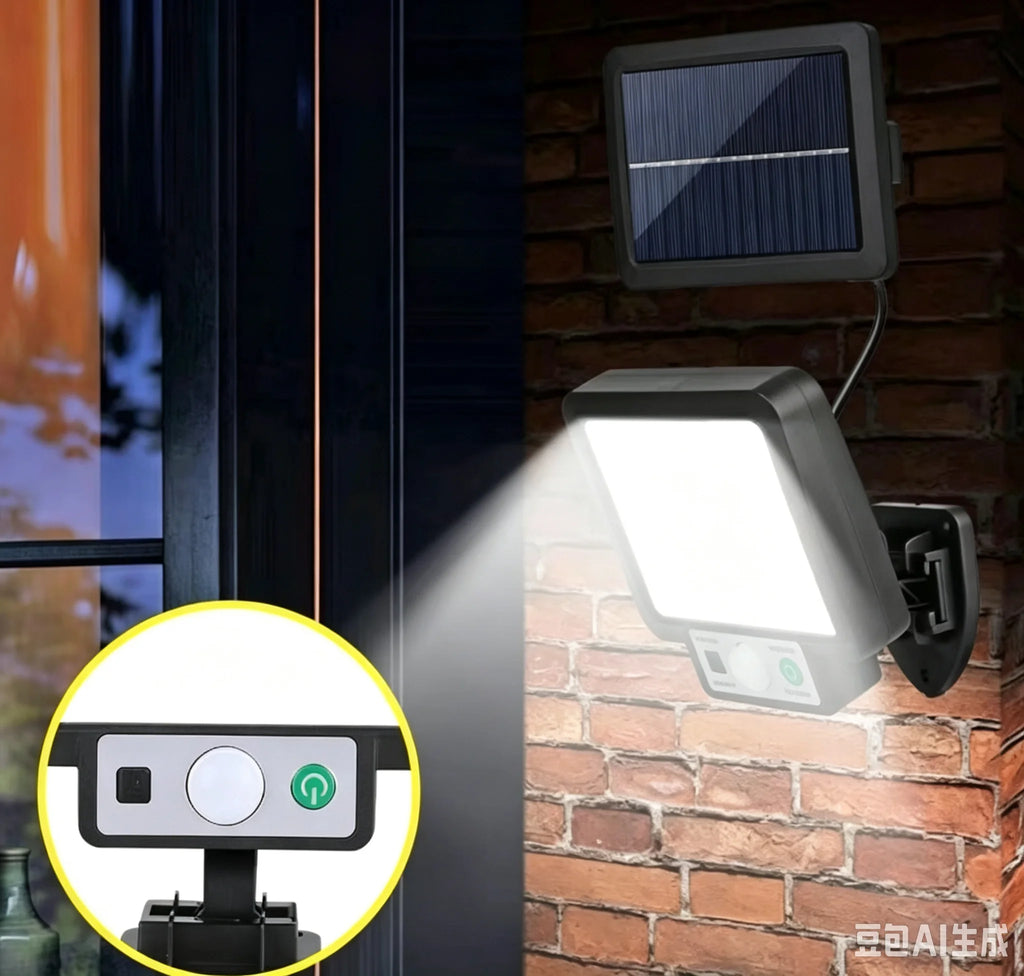 Lampada da Parete Solare con Sensore di Movimento IP65 per Giardino e Patio