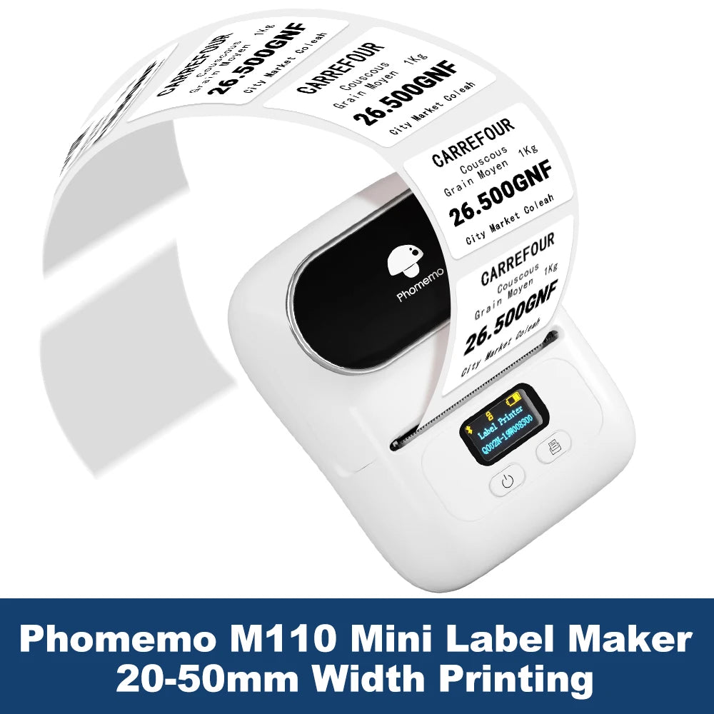 Stampante Etichette Portatile M110 – Stampa Termica Bluetooth 203 dpi