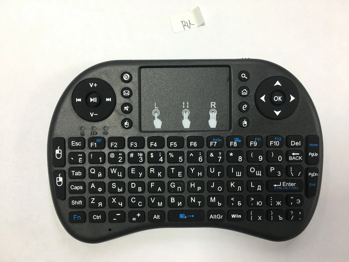 Tastiera mini wireless retroilluminata con touchpad e supporto multilingua