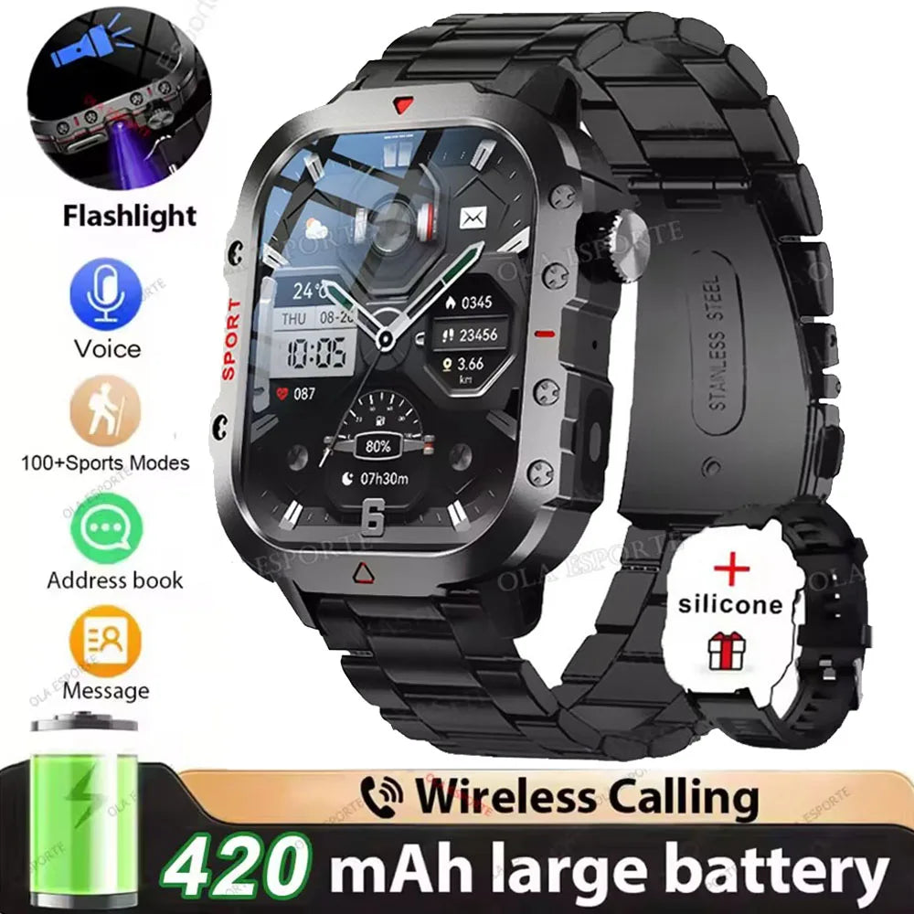 Smartwatch sportivo 2026 con GPS, monitor cardio, impermeabile, compatibile iOS…