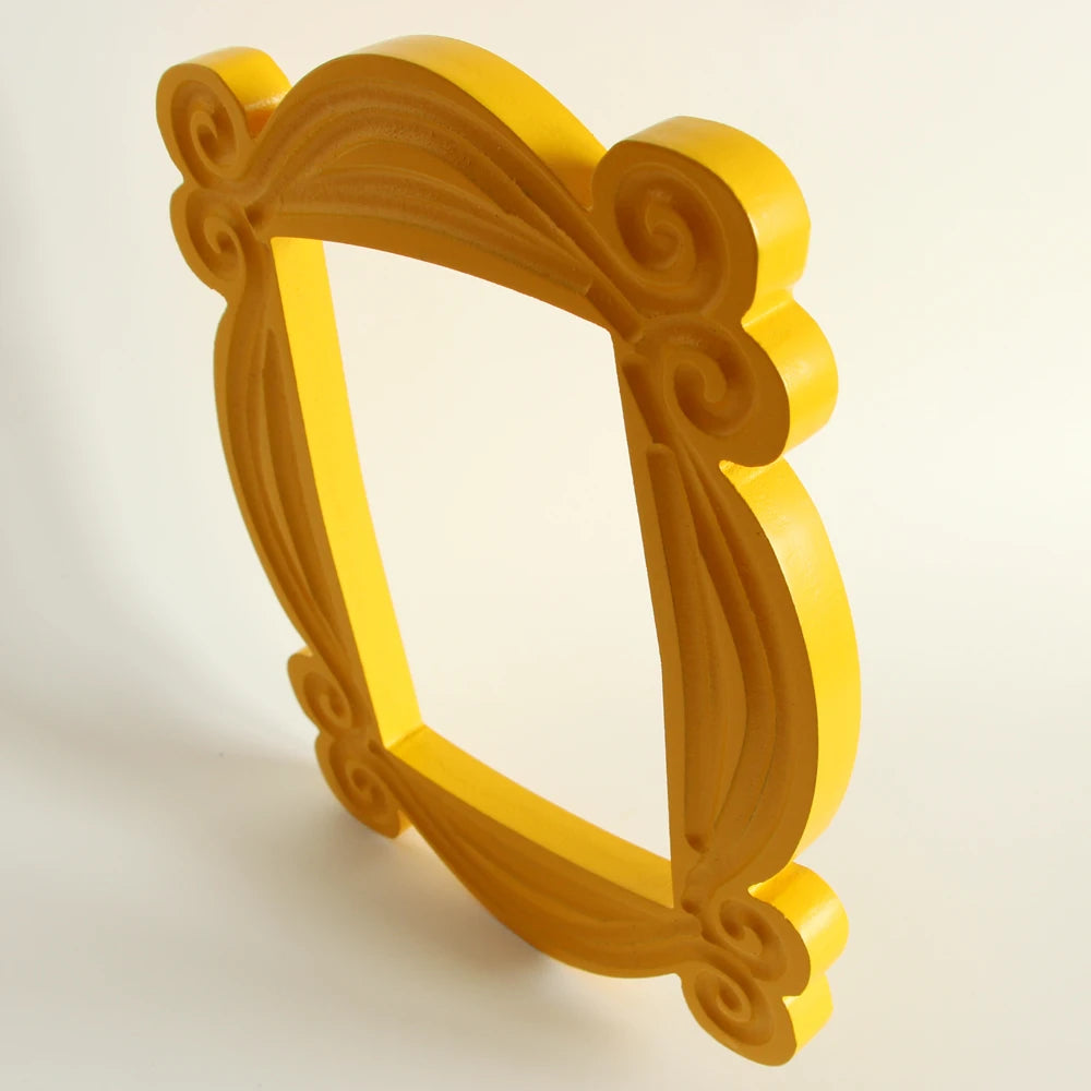 TV Series Friends Handmade Monica Door Frame Wood Yellow Photo Frames Collectible Home Decoration Beautifully GIft