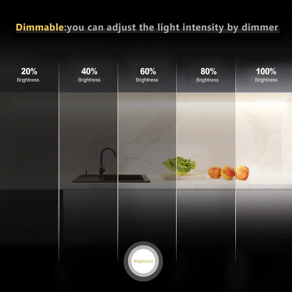 Striscia LED COB dimmerabile 12V/24V 528 LED/m, alta densità, Ra>90, 3000‑6500K