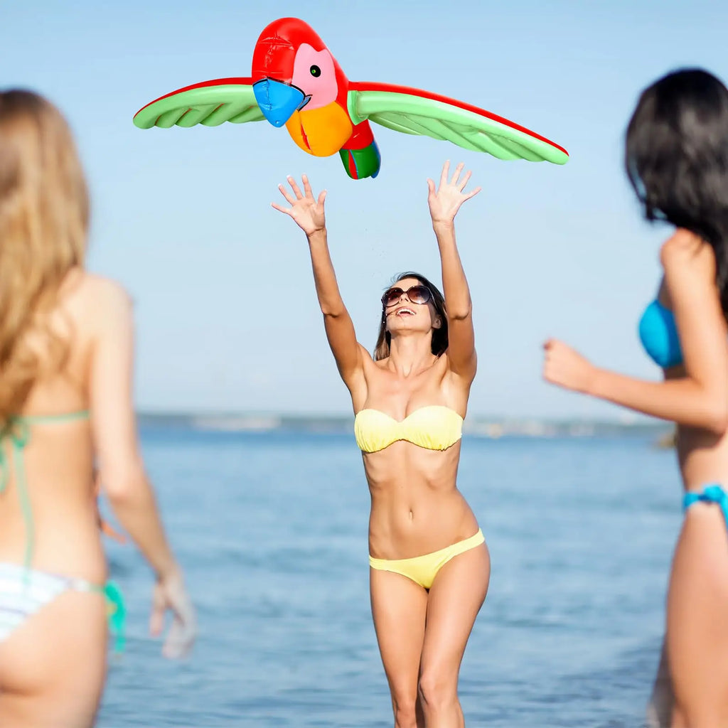 Pappagallo gonfiabile in PVC per giochi all'aperto e spiaggia