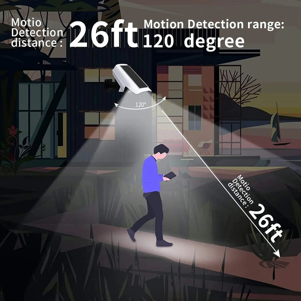 Luci Solari Sensori Movimento 2000 Lumen 77LED Wireless Sicurezza Esterna