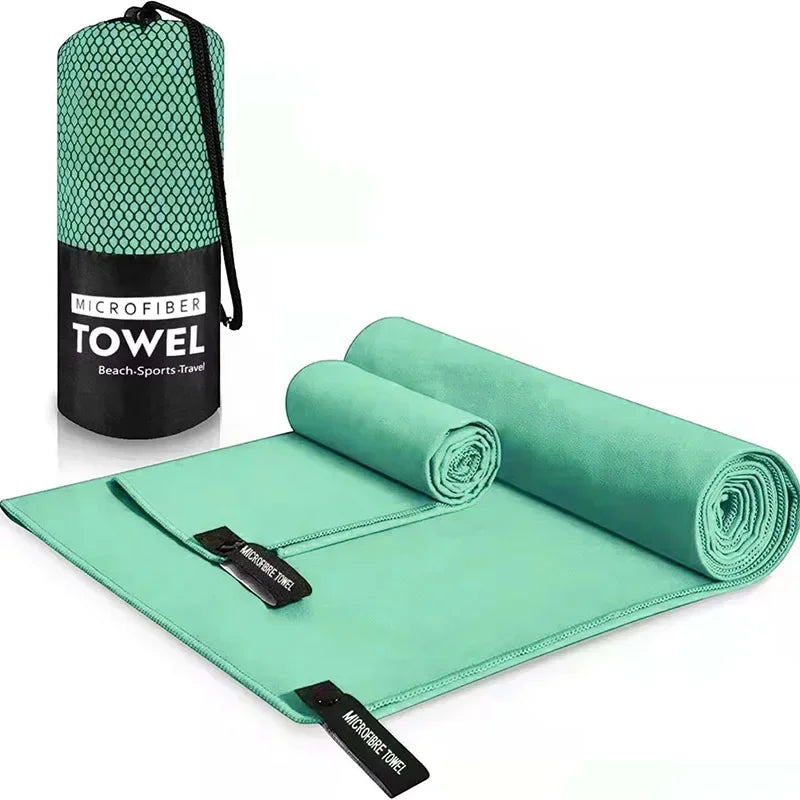 Asciugamano Sportivo Rapido 40x80/50x110 cm – Blu, Grigio, Verde, Arancione