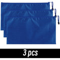 Portapenne griglia impermeabile con zip, 8 colori, tasca per banconote e trucchi