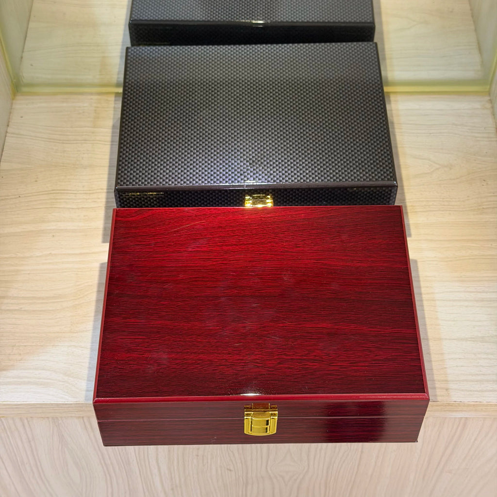 Classical Wooden Box with Lock, High-End Jewelry Storage Luxury Box