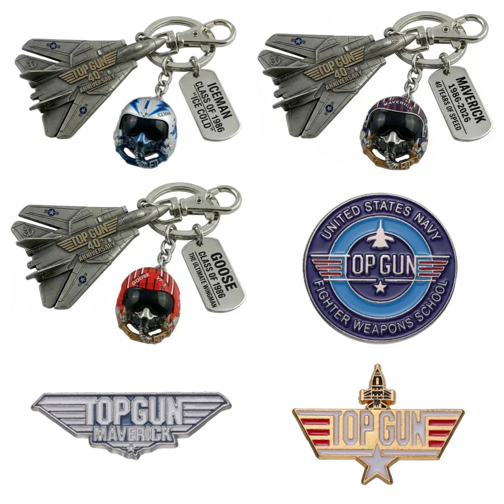In Stock Top Gun 40th Anniversary Keychain Pilot Duck Cosplay Collectible Figurine 2026 Movie Fan Exclusive Gift