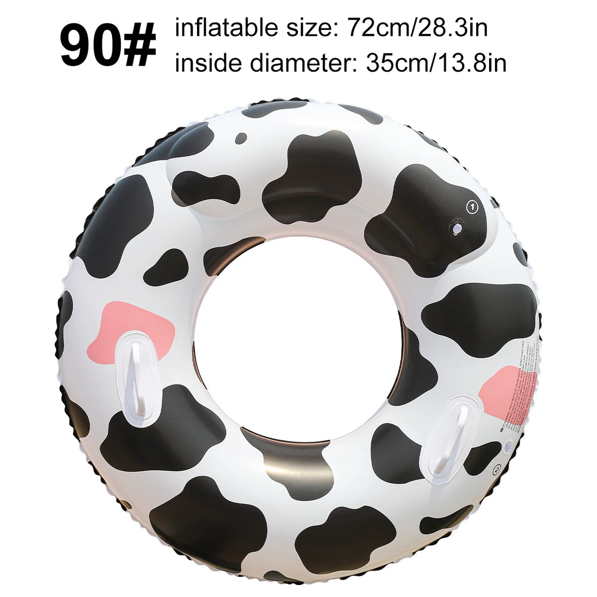 1PC Vibrant Color Thickened Inflatable Swim Ring, Adult Underarm Swimming Ring for Summer