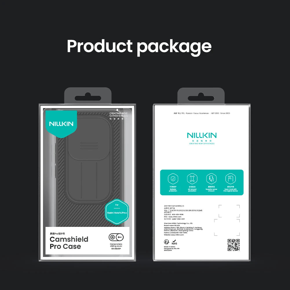 Nillkin for Xiaomi Redmi Note 17 Pro Max Note 15 Pro Plus 14 Pro Plus 5G CamShield Pro Slide Camera Cover Protector Phone Case