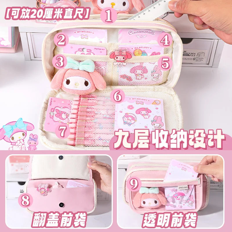 Trousse Kawaii DIY avec accessoires – Organiseur imperméable grande capacité