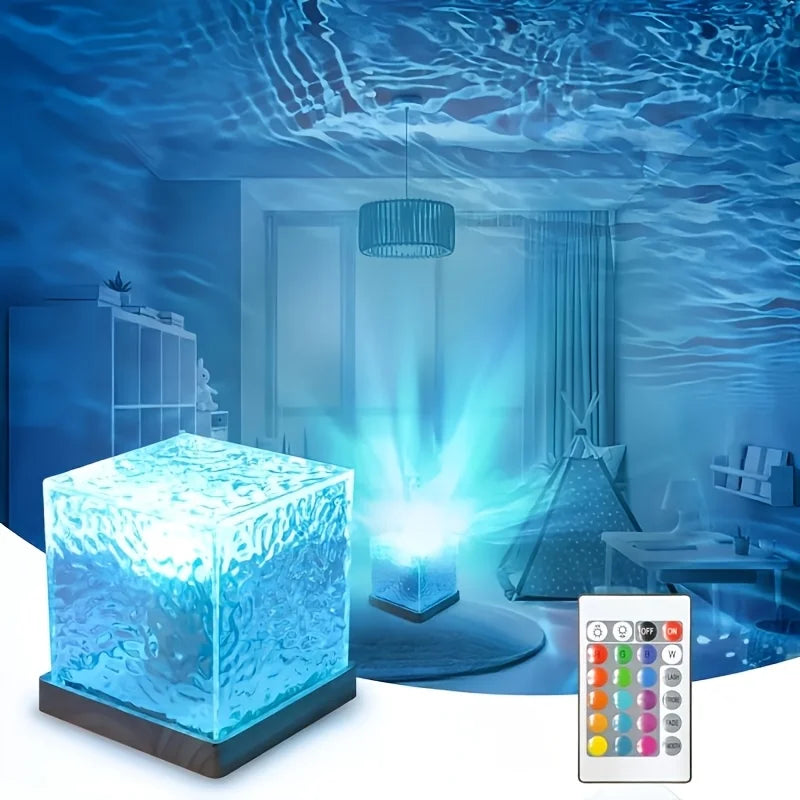 Proiettore Onde Oceaniche e Aurora — 16 Colori, Controllo Touch