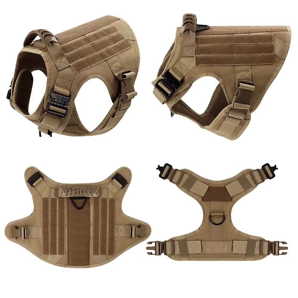Imbracatura Militare per Cani Taglia Grande - Tactical Vest in Nylon 1050D