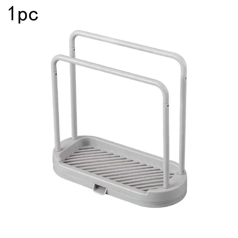 Portaspugna e Panni da Cucina Staccabile, Supporto a Sgocciolamento, 9,5 cm