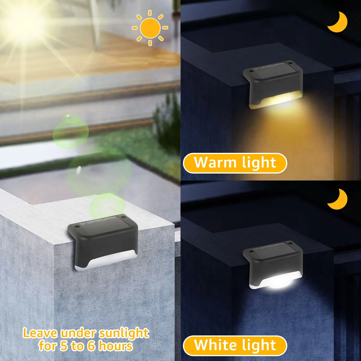 Luci LED Solari 4/8/12/16 pcs – Illuminazione impermeabile per scale e giardino