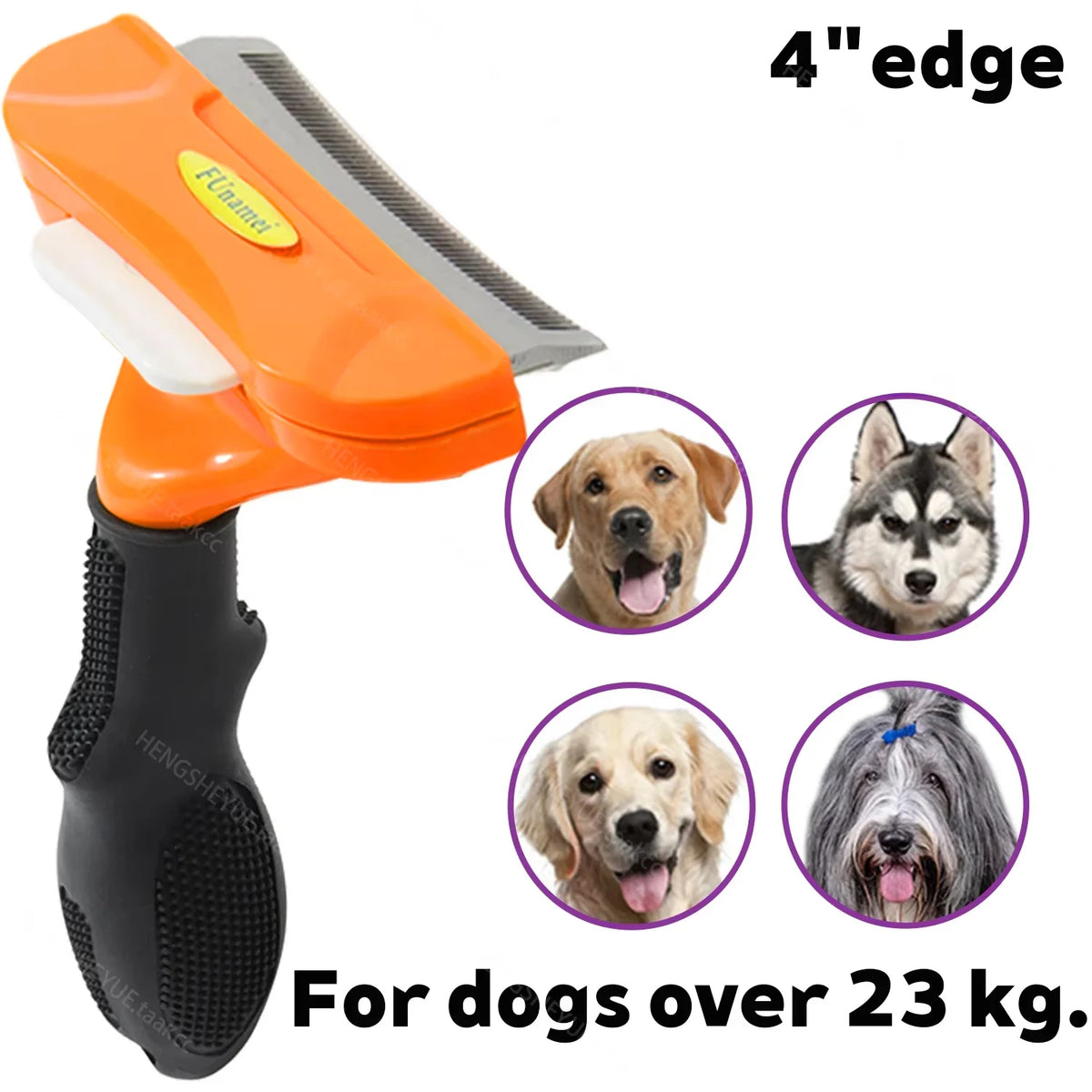 Spazzola anti-pelo per gatti e cani - Pettine dehairing professionale