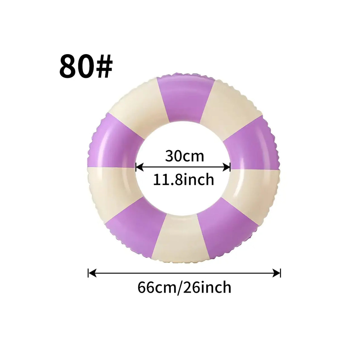 Anello gonfiabile da nuoto a righe classiche – ideale per mare e piscina