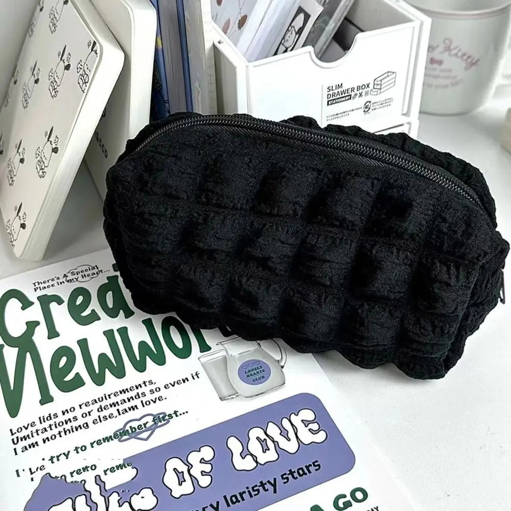 Bustina Matite Grande Capacità, Trousse Scuola Ufficio, Cotone