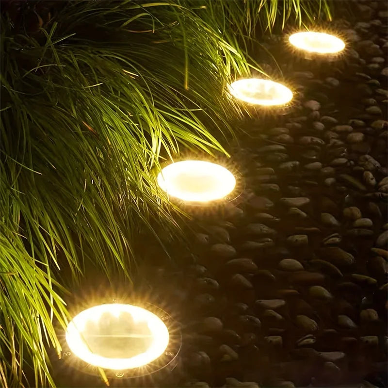 Lampada da Giardino Solare IP68 LED per Sentieri e Patio