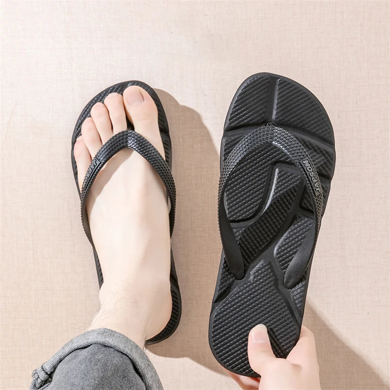 Ciabatte Massaggio Nero per Uomo – Slip‑on Casual Antiscivolo, Taglie Grandi,…