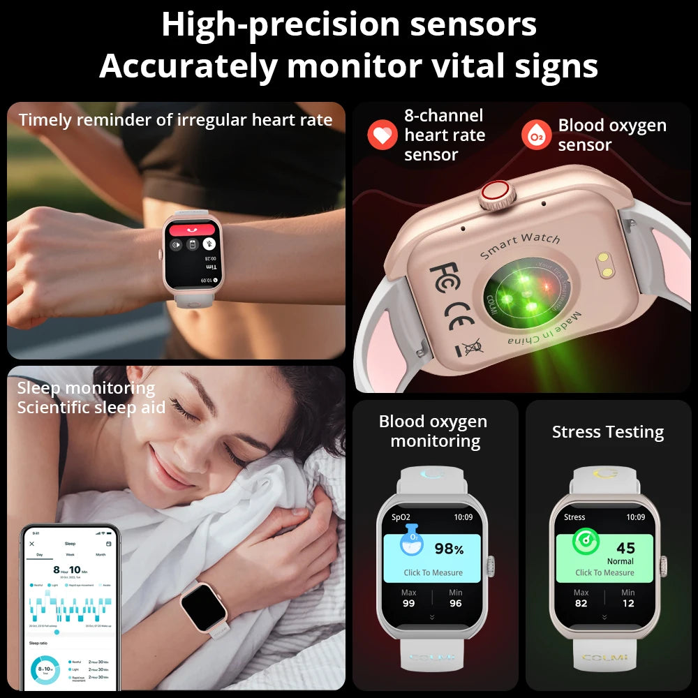 Smartwatch AMOLED 1.93\" con monitor salute, chiamate Bluetooth e…