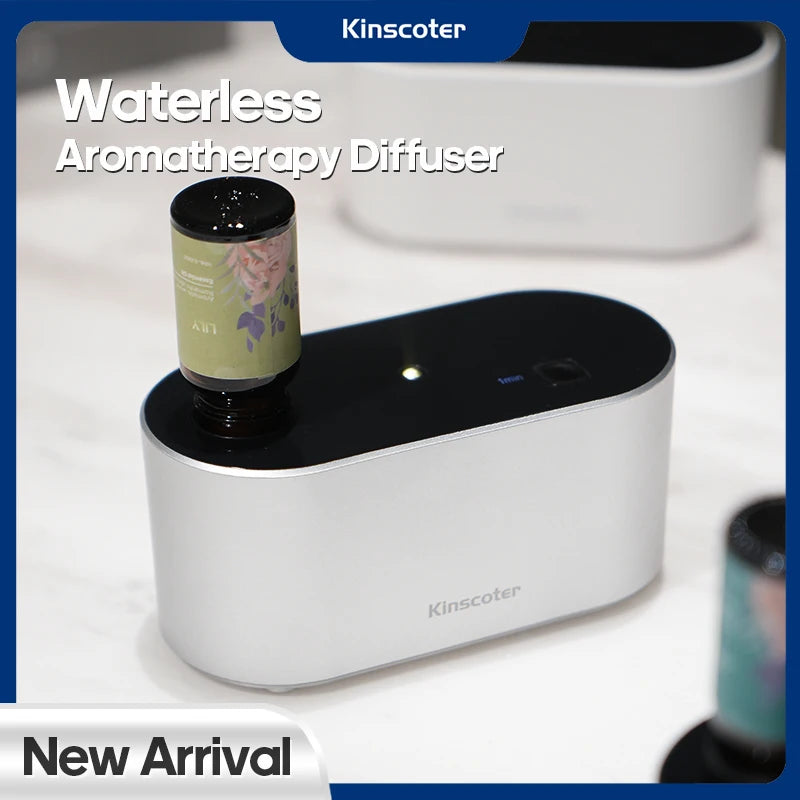 Diffusore d'Aroma Portatile Senza Acqua – Compatto, 3 Velocità, Batteria…