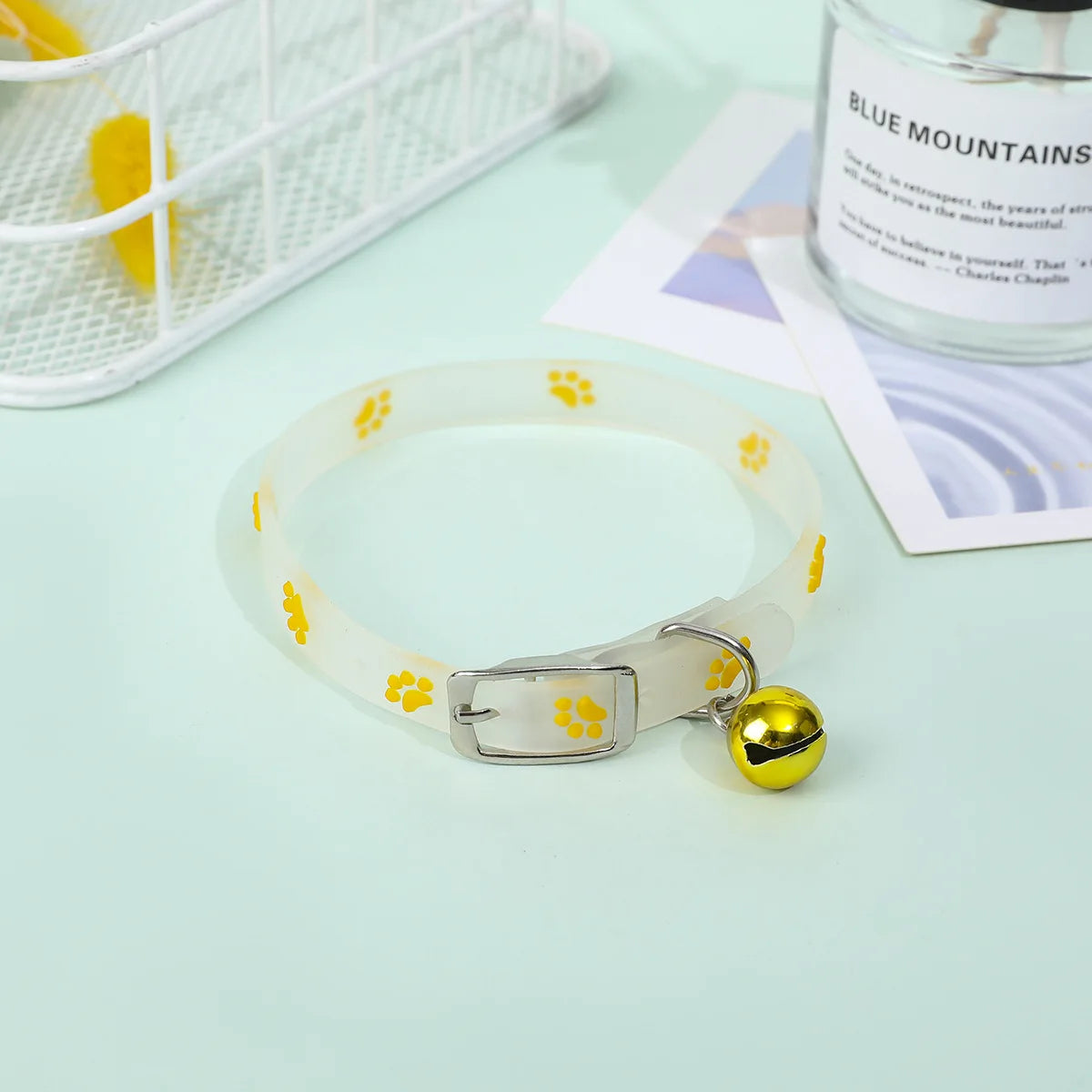 Collarlo per Gatto Luminous con Campanella Fluorescente Antismarrimento in…