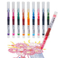 Penna rollerball a inchiostro liquido, asciugatura rapida, 12 colori, grande…