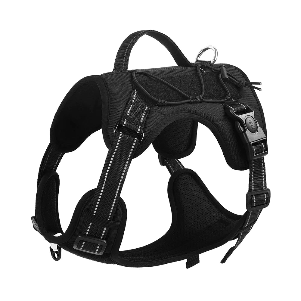 Imbrago tattico riflettente per cani, multifunzionale e antiesplosivo