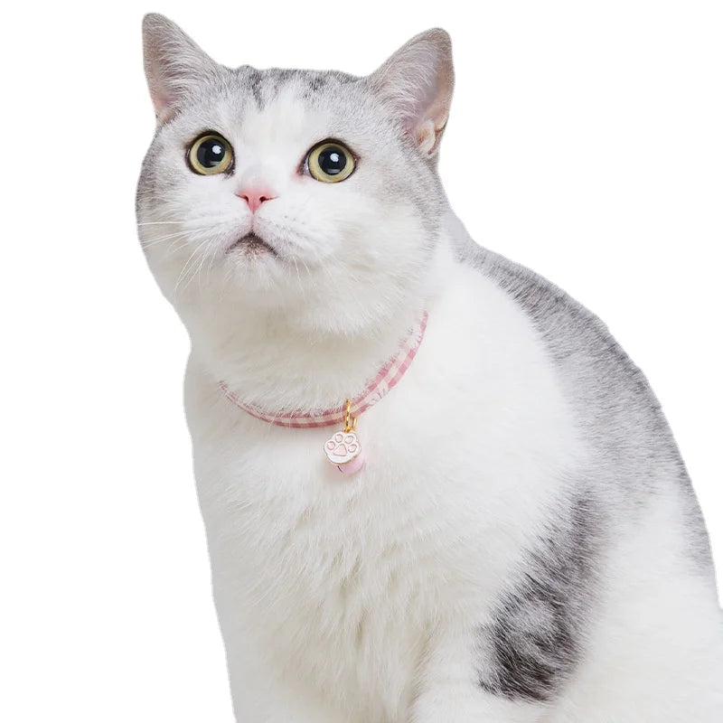 Collare regolabile per gatto e cane piccolo con pendente avocado e campana