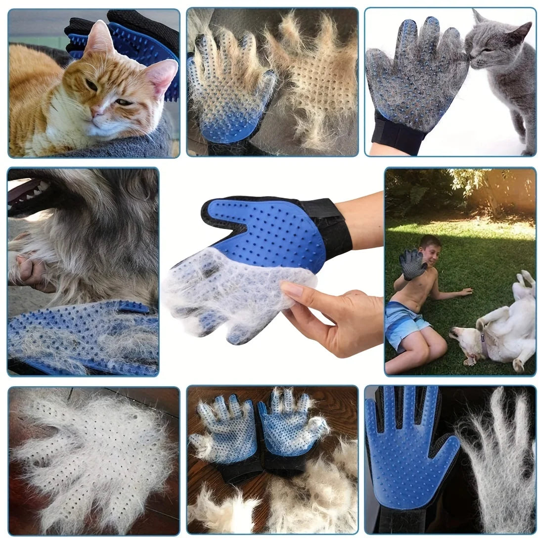 Kit per Cura Pelo Animali – Spazzola e Guanto De-shedding 2 pezzi