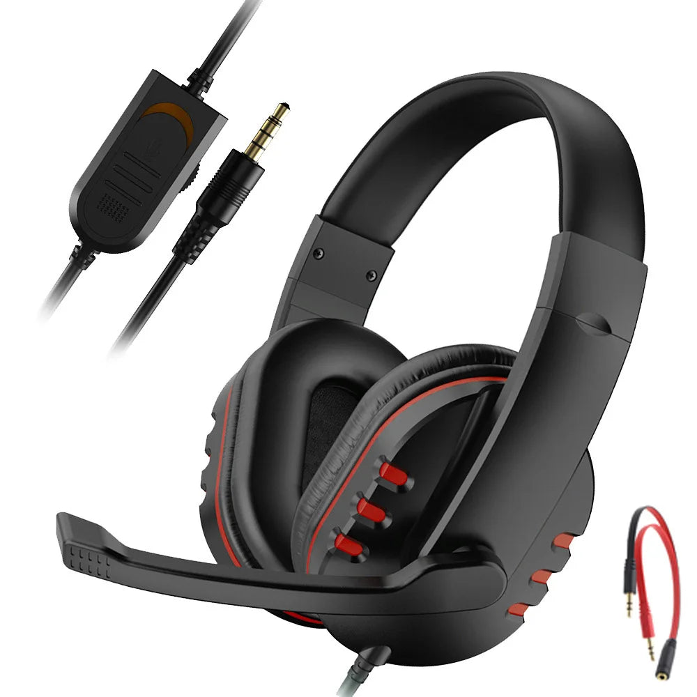 Headset Gaming Wired 3.5 mm con Microfono e Volume – Compatibile Xbox, PS4, PC