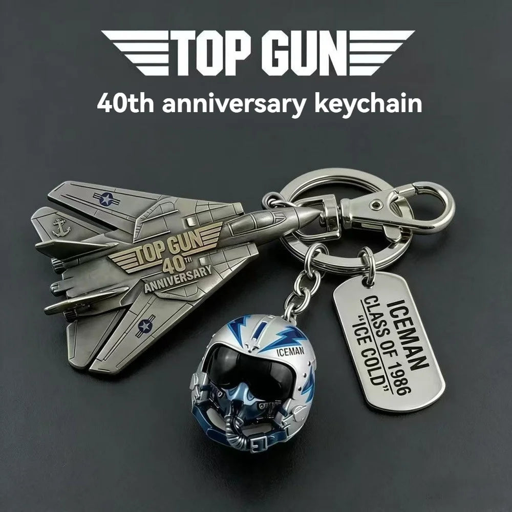 In Stock Top Gun 40th Anniversary Keychain Pilot Duck Cosplay Collectible Figurine 2026 Movie Fan Exclusive Gift