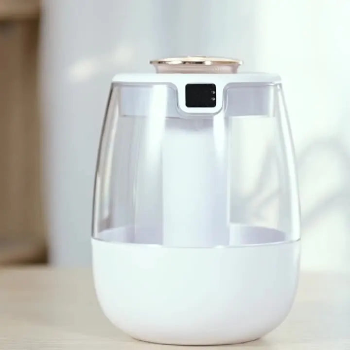 Humidificatore 1,3 L doppio spruzzo, luce notturna e diffusore USB