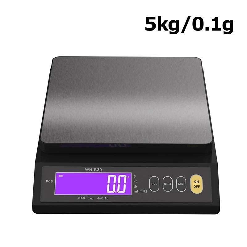 Bilancia da cucina digitale 5 kg/0,1 g – LCD impermeabile in acciaio inox