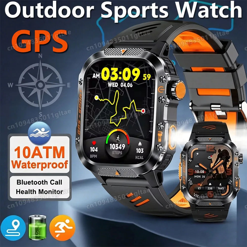 Smartwatch sportivo 2026 con GPS, monitor cardio, impermeabile, compatibile iOS…