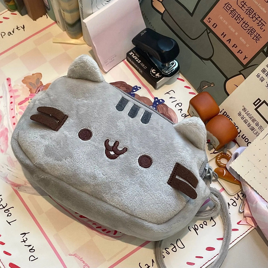 Astuccio a forma di gatto grasso Kawaii – Ampia capacità, portatile