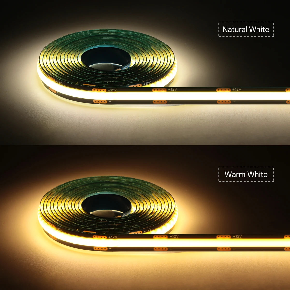 Striscia LED dimmerabile touch nera PCB COB per pannelli in legno e vetro