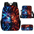 Sac à dos 3 pièces Jujutsu Kaisen – Sac à dos scolaire + sacoche PC + trousse