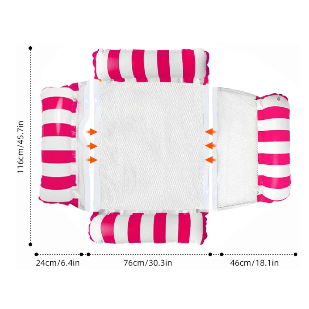 Matelas gonflable pliable pour piscine et mer – fauteuil flottant à…