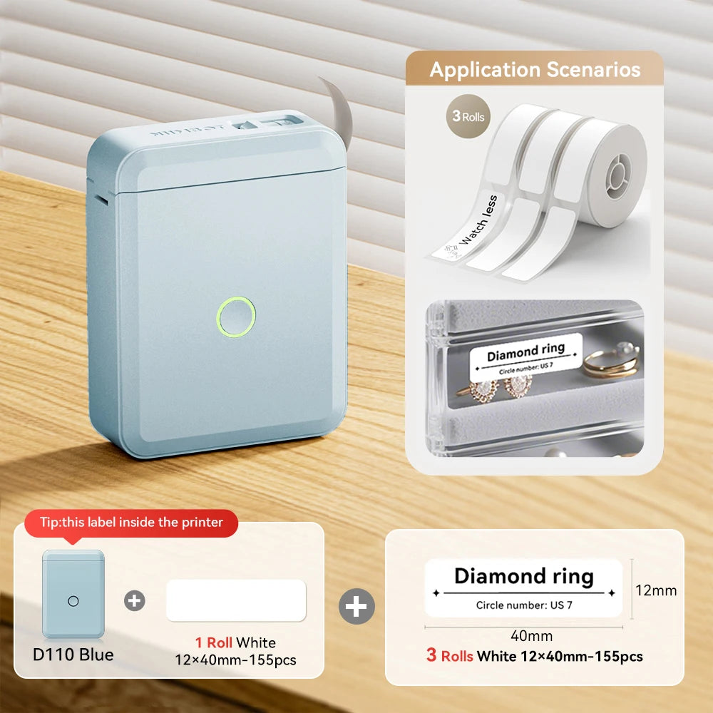 Stampante termica portatile Mini wireless per etichette adesive