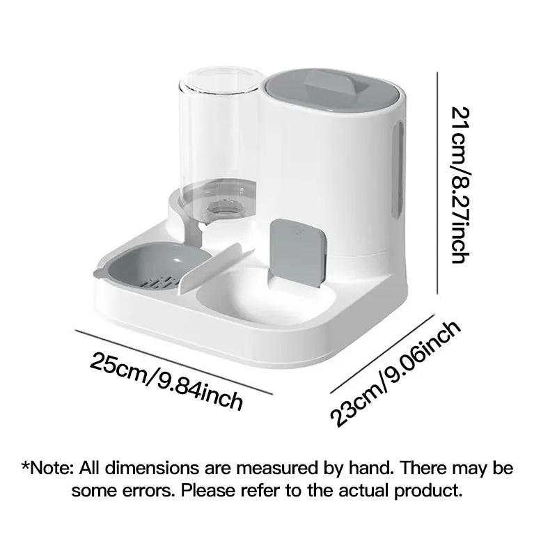 Distributore Automatico Acqua e Cibo per Gatti Gravity-Fed 1-Peck