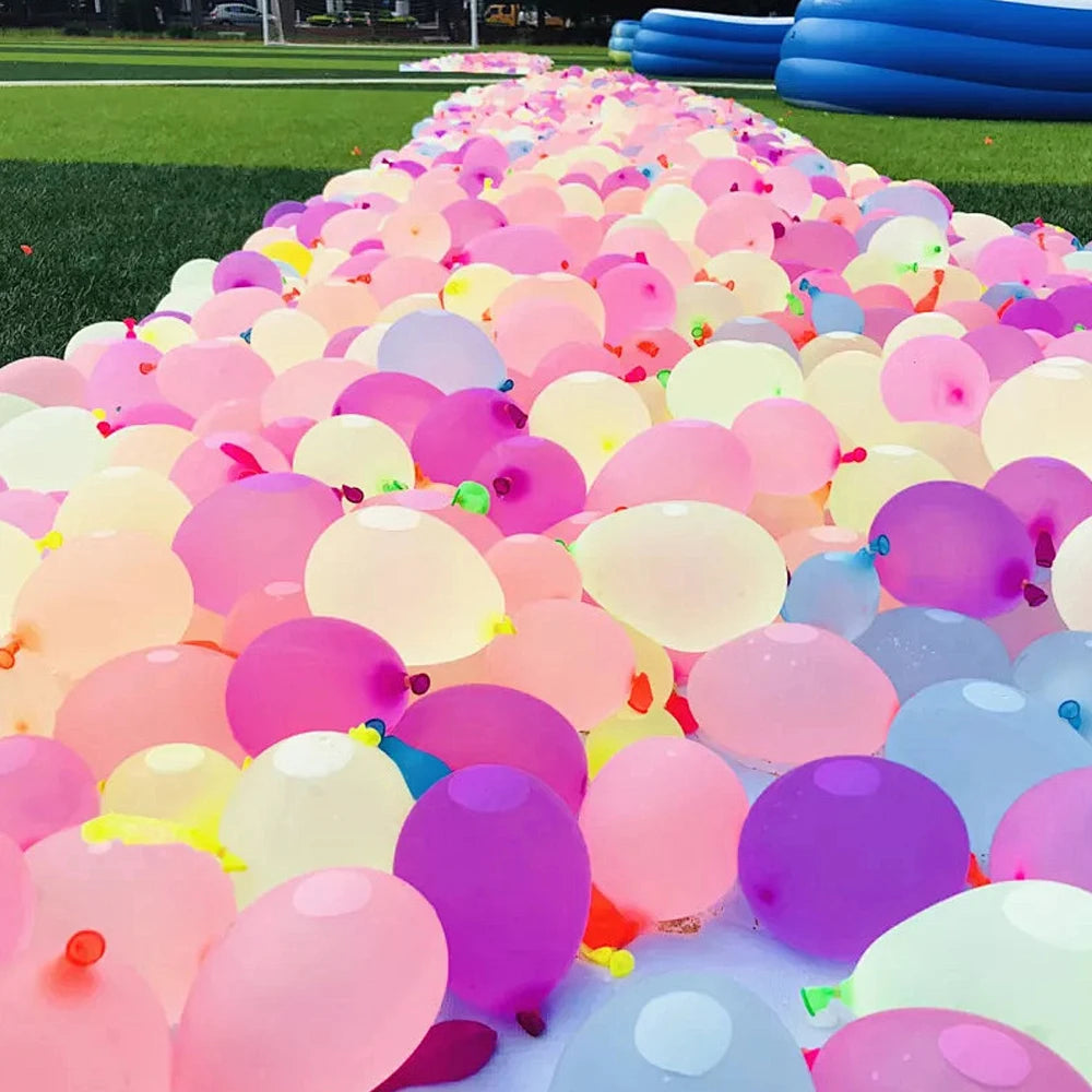 111/333 pcs rapid-fill water balloons – fun summer outdoor water fight for kids & adults