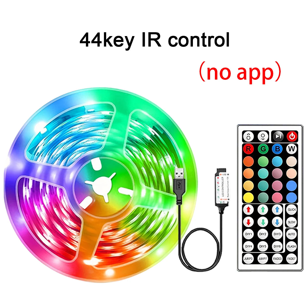 Striscia LED RGB con APP e Telecomando — 5M fino a 30M per Camera e TV