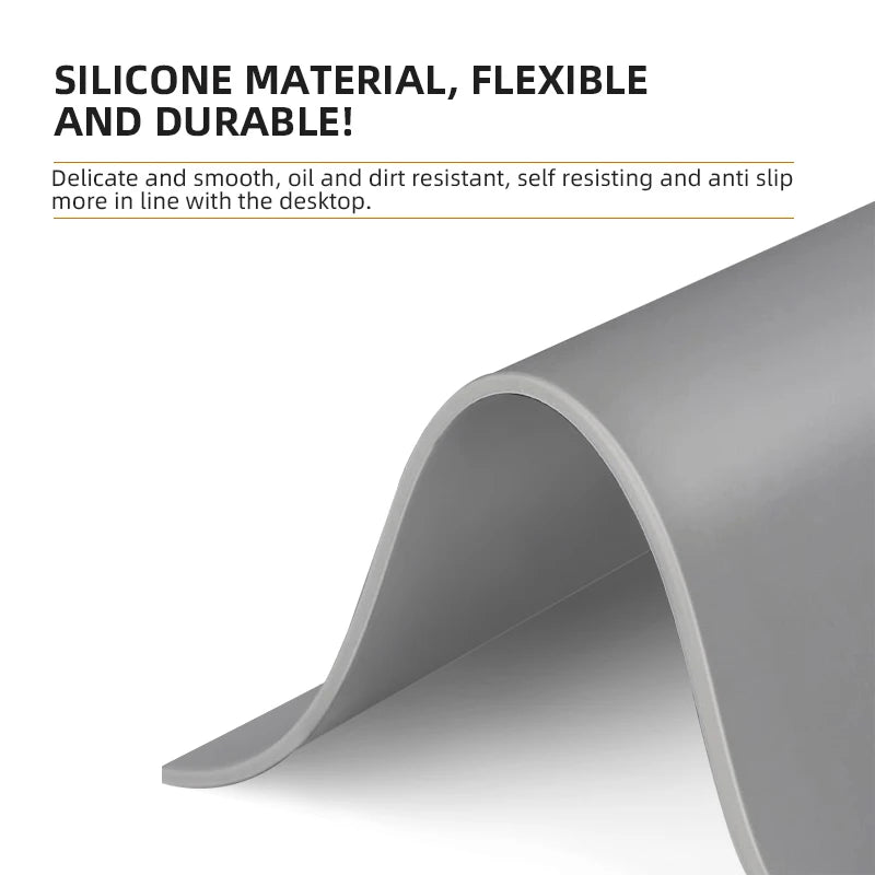 Silicone Table Mat 60X120cm Heat Resistant Dishwasher Safe Non-Slip Kitchen Dining Table Protector  Waterproof Table Placemat