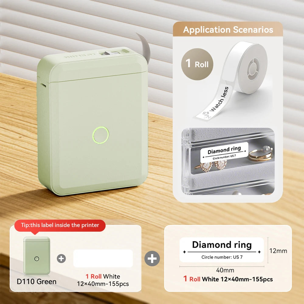 Stampante termica portatile Mini wireless per etichette adesive